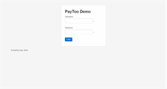 Desktop Screenshot of demo.paytoo.com