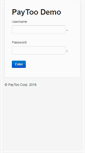 Mobile Screenshot of demo.paytoo.com